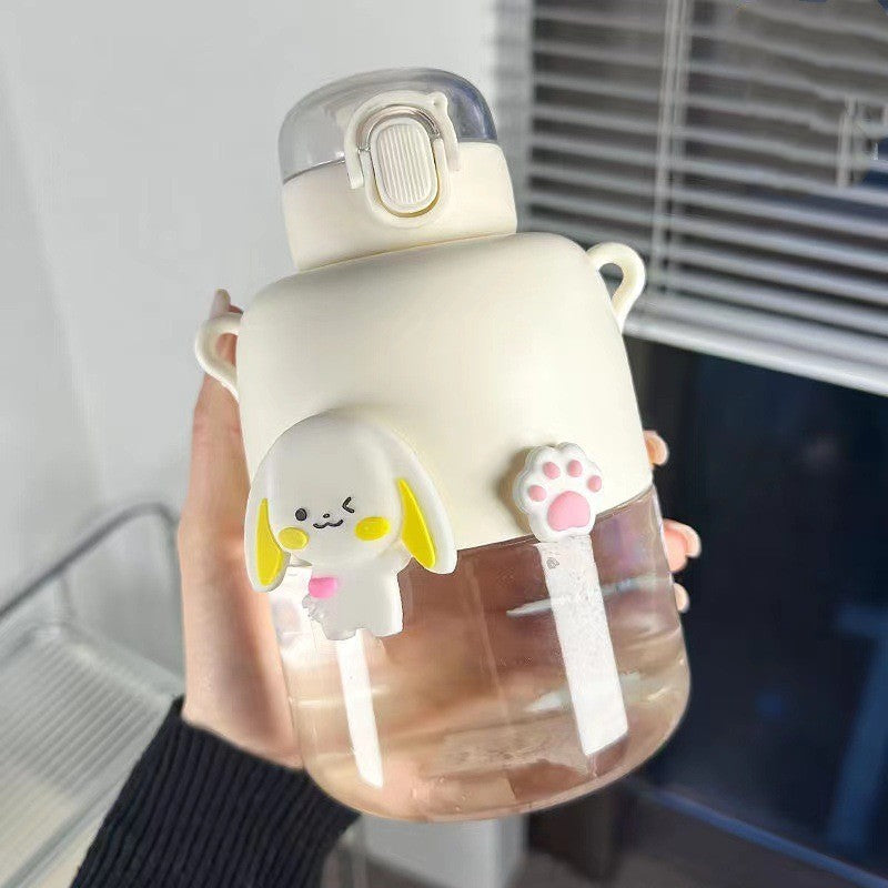 Girls' Cute Portable Sports Water Bottle - BPA-Free Hydration