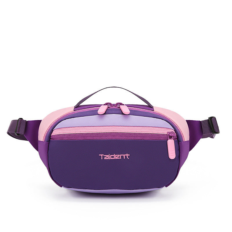 Outdoor Leisure One Shoulder Handbag Waist Bag Nylon 2L Dopamine Color Crossbody Utility Purse