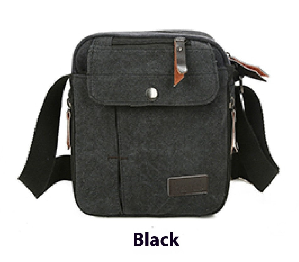 Casual Small Crossbody Korean Style Canvas Shoulder Bag For Men Urban Minimalist Design