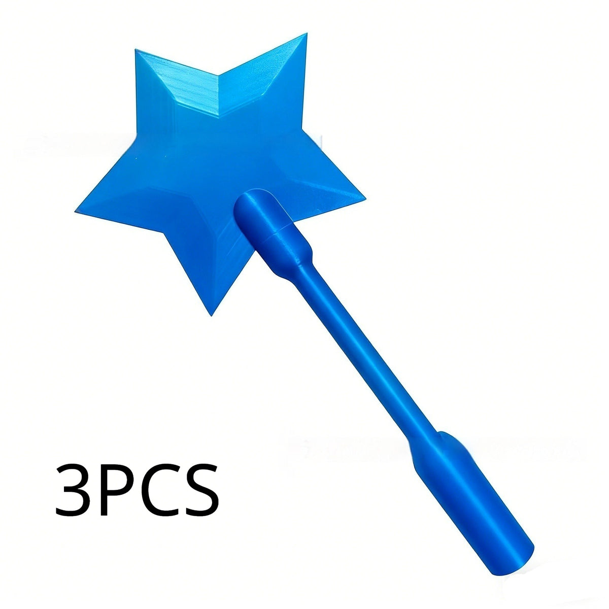 Blue tap-to-pay NFC payment wand with star-shaped head and slim handle