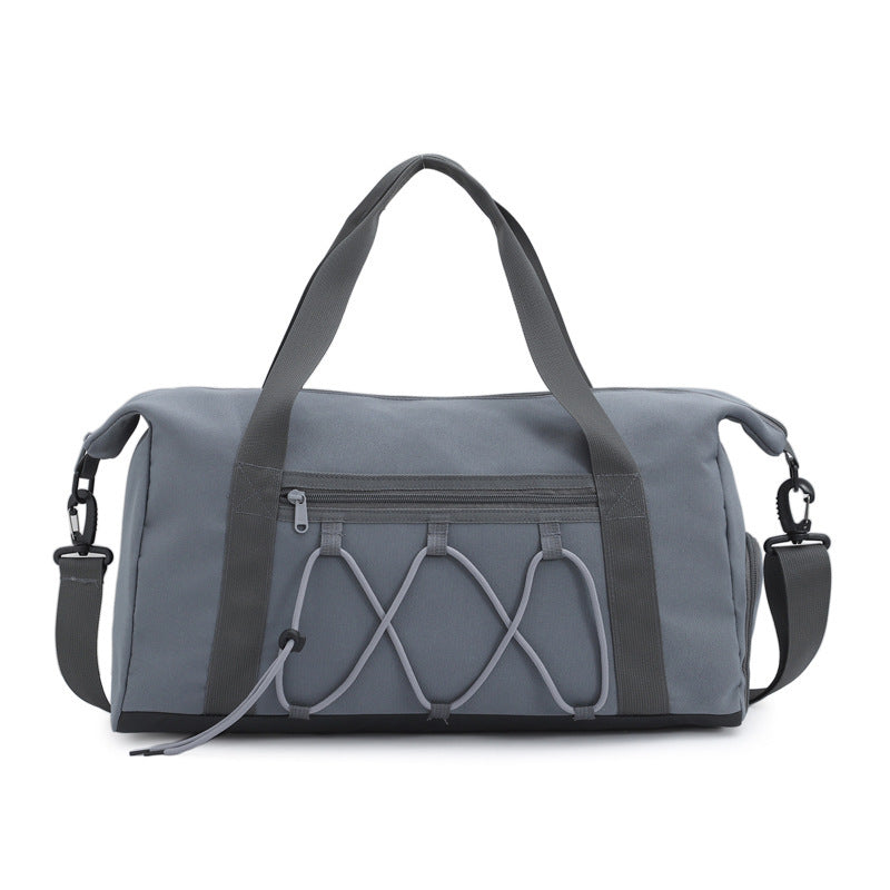 Korean Style Simple Large Capacity Underarm Tote Bag Unisex Travel 20 to 35L Breathable Oxford Cloth