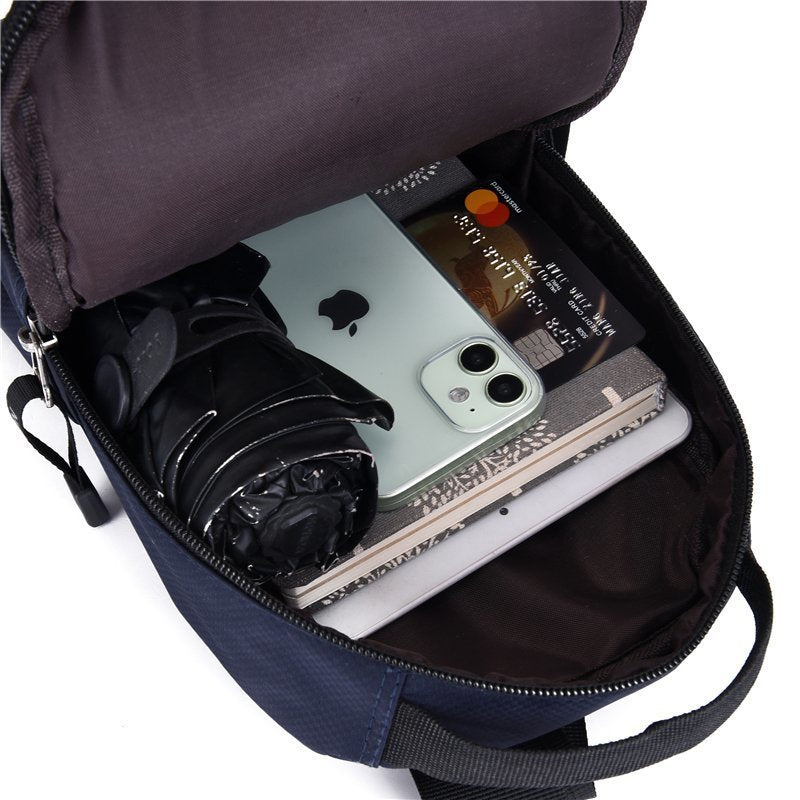 Men's One Shoulder Oxford Cloth Travel Chest Bag Casual Waterproof Lightweight For Daily Use