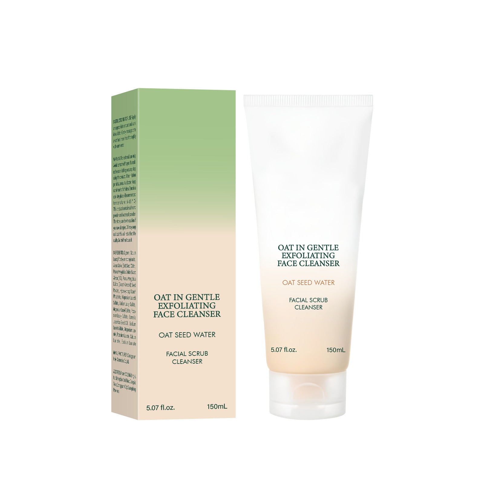 Oat Facial Cleanser Foam - Gentle Pore Cleansing