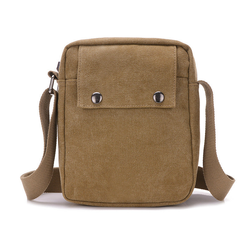Casual Small Crossbody Korean Style Canvas Shoulder Bag For Men Urban Minimalist Design