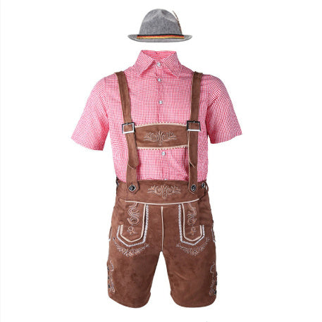 Beer Festival Clothing Shirt Overalls Denim Hat Suit Men
