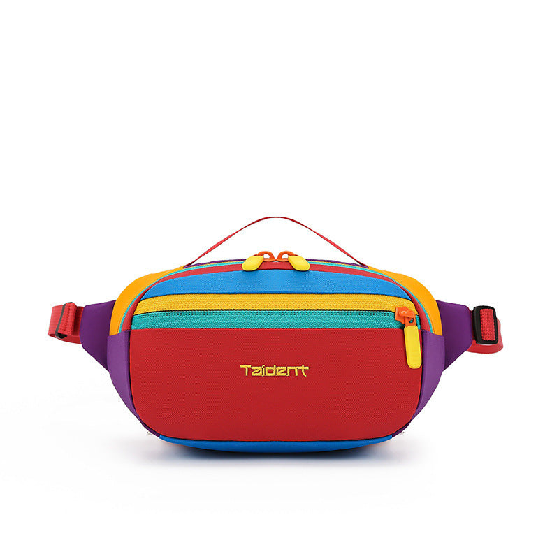 Outdoor Leisure One Shoulder Handbag Waist Bag Nylon 2L Dopamine Color Crossbody Utility Purse