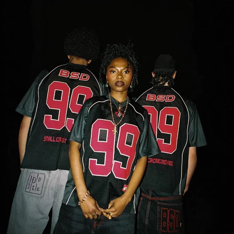 Street Digital Printing Loose-fitting Casual T-shirt