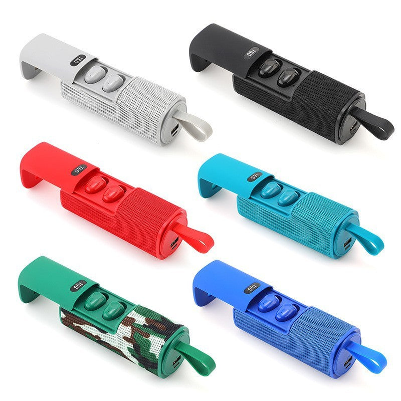 Three In One Portable Wireless Bluetooth Speakers Headphone And Power Bank Ideal For Travel