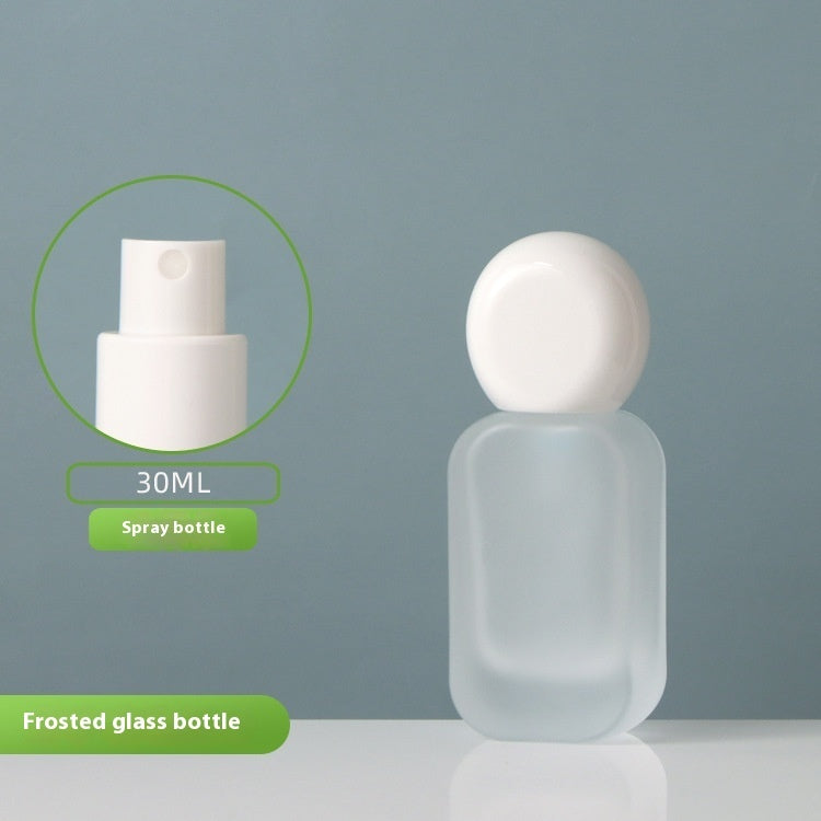 Press Spray Glass Bottle Empty for Cream Lotion Cosmetic with Pump Head 1pc NICKA Subpackage