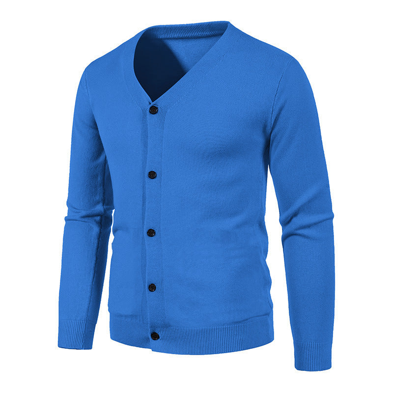 Fashion Men's Cardigan Personality V-neck Fashion Knitwear Sweater