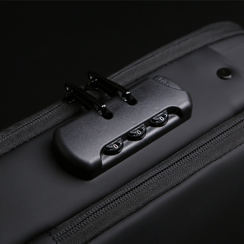 Anti Theft Chest Bag for Men Password Secure Multifunctional Casual Travel Shoulder Bag