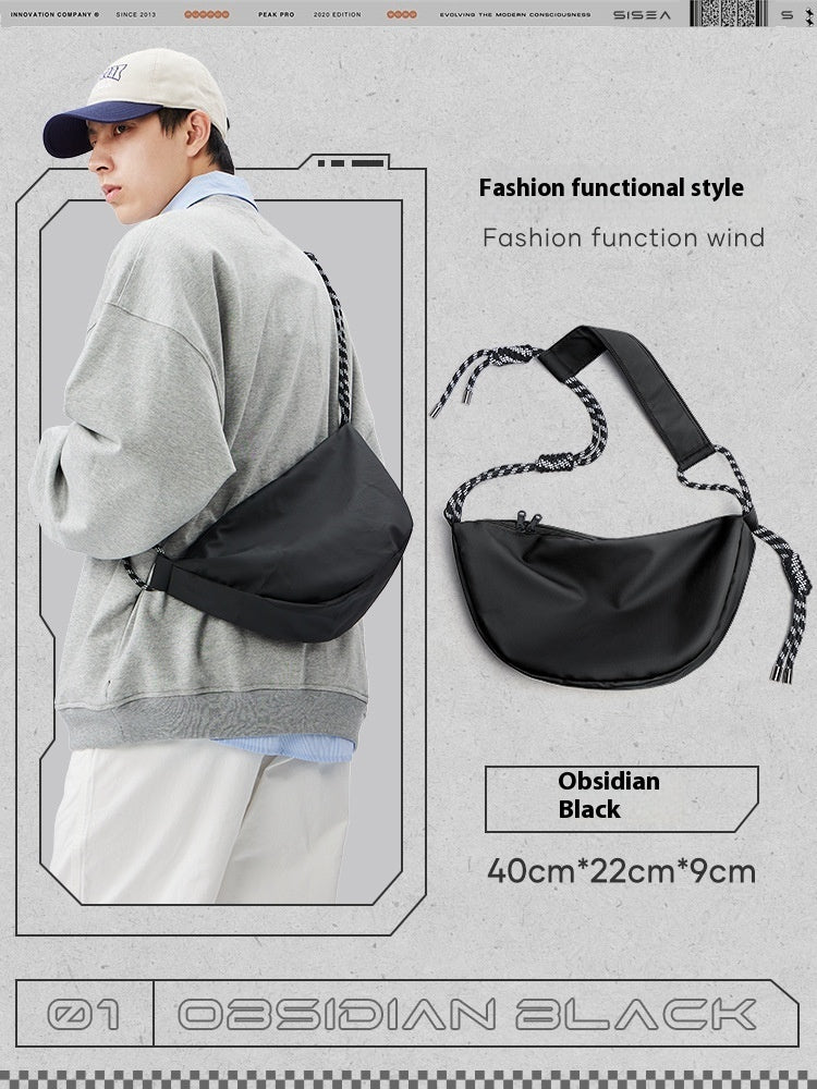 Lightweight Exercise Mens Large Capacity Commuter Messenger Bag for Daily Work Commute Urban Style Nylon