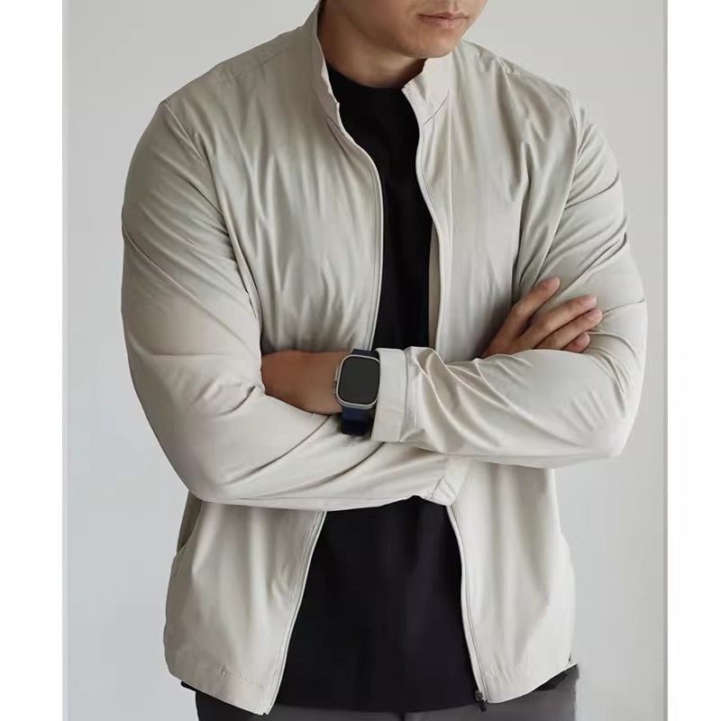 Small Stand Collar Cool Breathable Quick-drying And Portable Thin Jacket