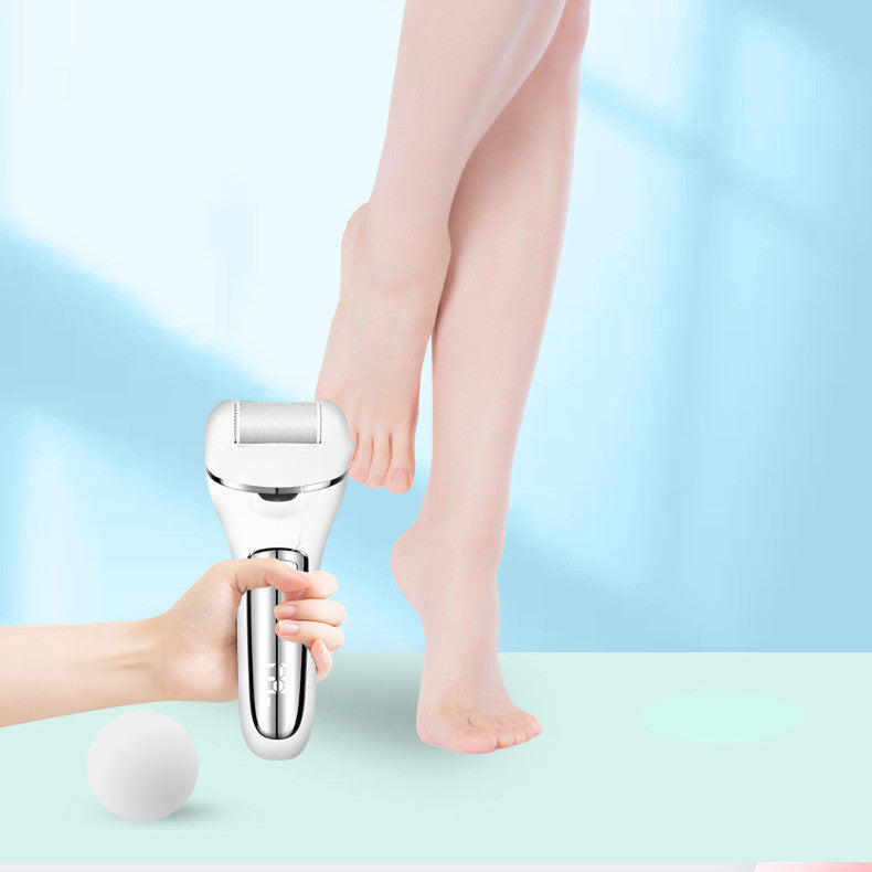 Electric Foot Scrubber Exfoliating Device With Callus Remover Rechargeable 1200mAh ABS