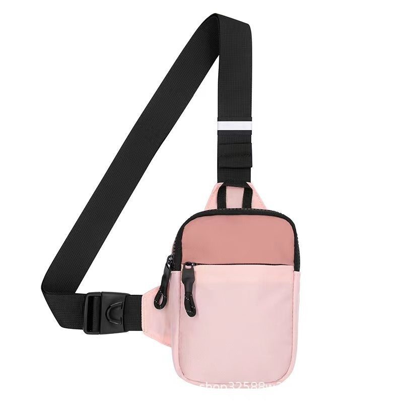 Crossbody Phone Bag Waist Bag Mini Fashion Shoulder Bag Waterproof Ultra Light Polyester For Daily Use