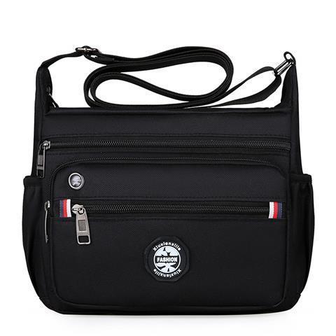 Large Capacity Mens Shoulder Messenger Bag 20x26x9 CM With Multiple Pockets Oxford Cloth Daypack