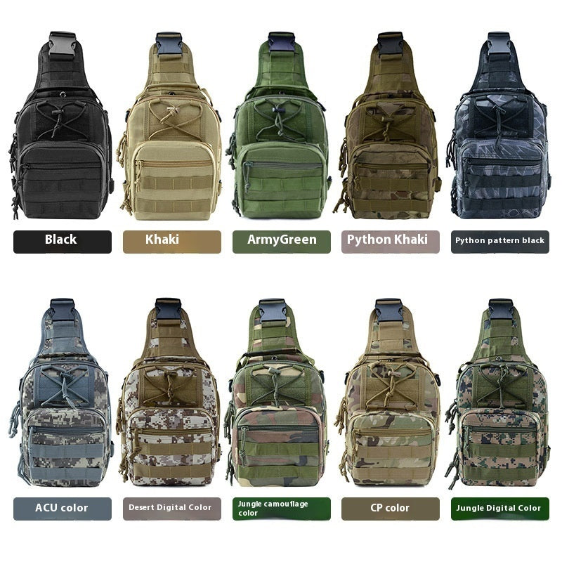 Men's Oxford Cloth Camouflage Waterproof Shoulder Messenger Bag For Outdoor Sports And Travel