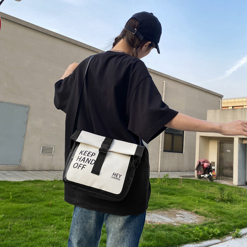 Nylon Shoulder Crossbody Bag Unisex Versatile Outdoor Medium Bag Breathable Waterproof