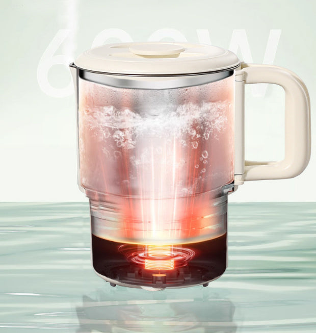 Portable Folding Electric Kettle For Travel And Business Trips Stainless Steel 1L Anti Dry Burn