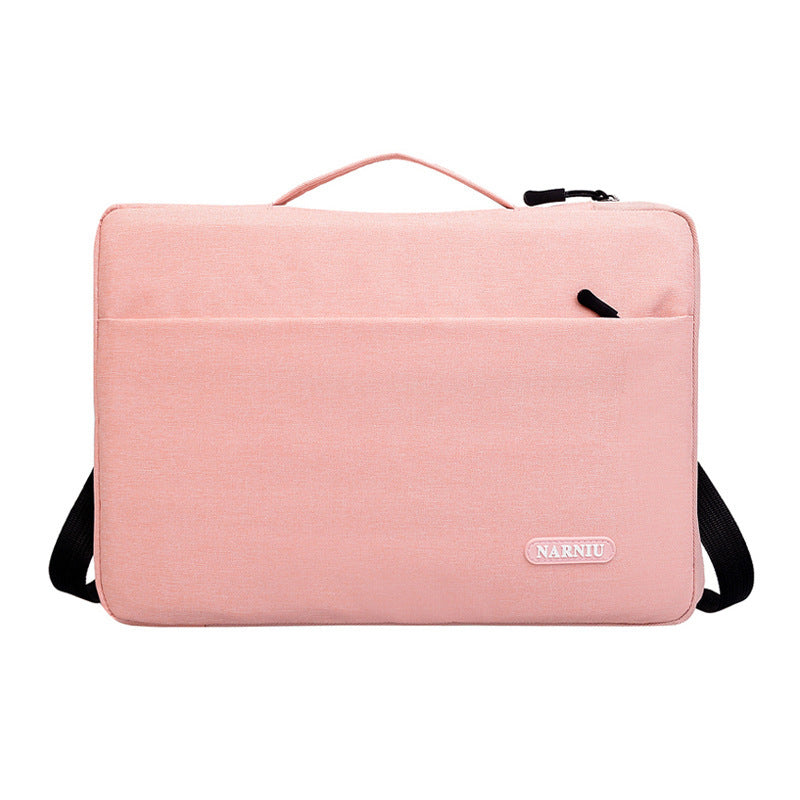 Fashion Light Liner Laptop Bag With Fluff Lining For 11 To 16 Inch Laptops Oxford Cloth Gray Pink Black Urban Simplicity