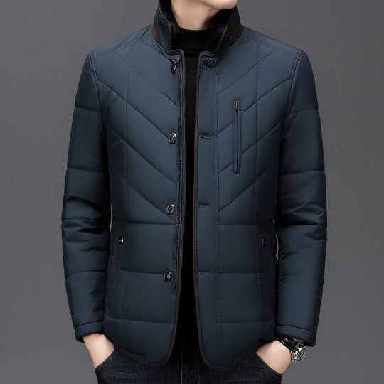 Winter Men's Short Coat Cold-proof High-end Cotton-padded Coat Men