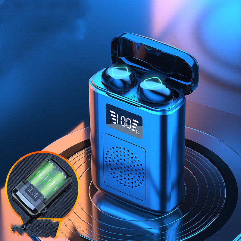 M6 TWS Bluetooth Headset Binaural In Ear Earbuds Auto Pairing Long Range 10 Meter 4000mAh Charging Case