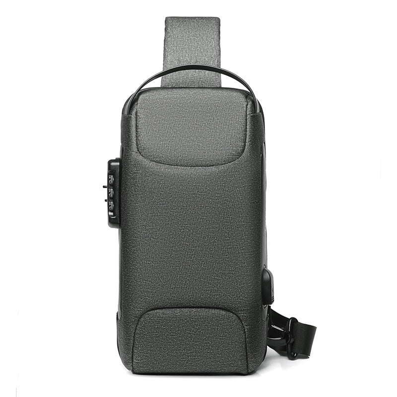 Motorcycle Chest Bag For Men Oxford Cloth Carbon Fiber 16 Inch Multiple Color Options