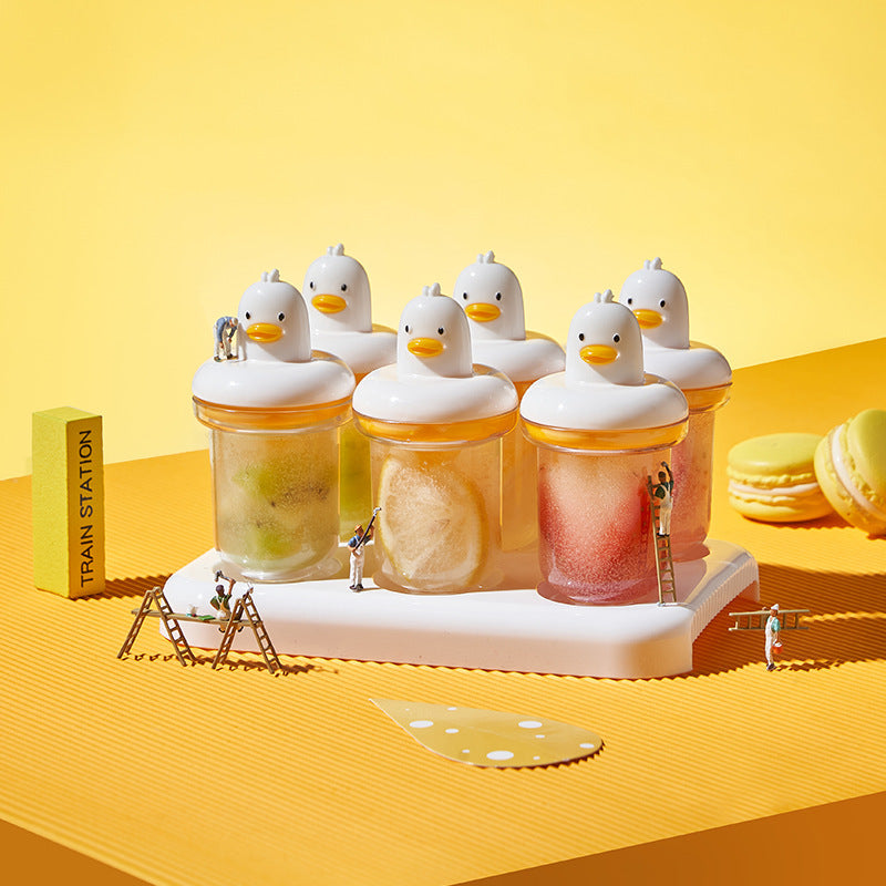 Homemade Ice Cream Mold Cartoon Popsicle Food Grade Ice Maker