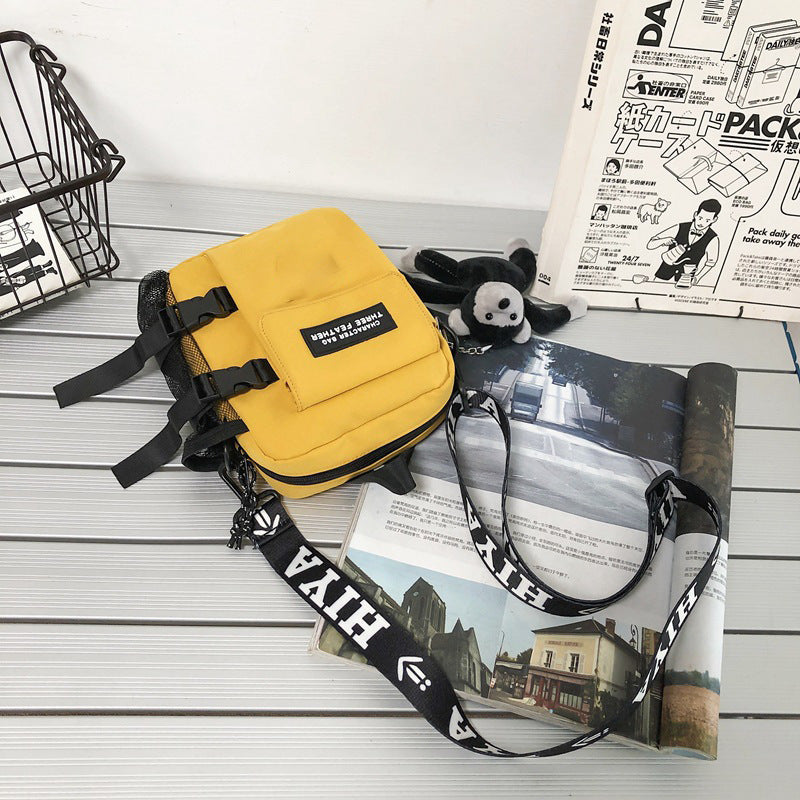 Mens Trendy Nylon Shoulder Bag Breathable Casual Street Style Available In Black Blue Yellow White