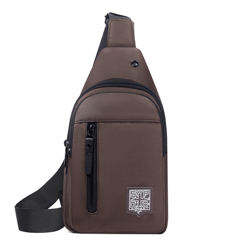 Mens Crossbody Bag Nylon Waterproof Ultra Lightweight Casual Shoulder Chest Bag For Travel