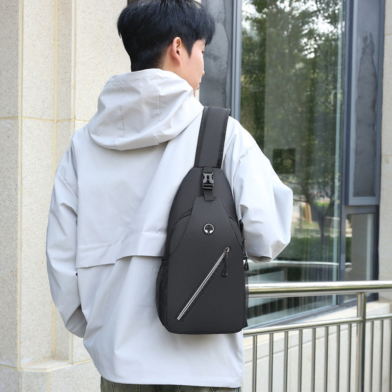 New Multifunctional Mens Shoulder Crossbody Bag With Large Capacity Canvas Messenger Chest Bag