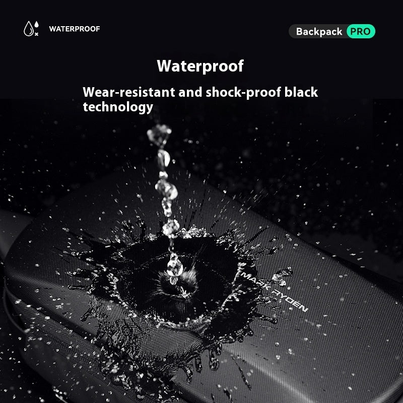 New Hard Shell Mens Waterproof PU Leather Shoulder Messenger Bag With USB Port Crossbody