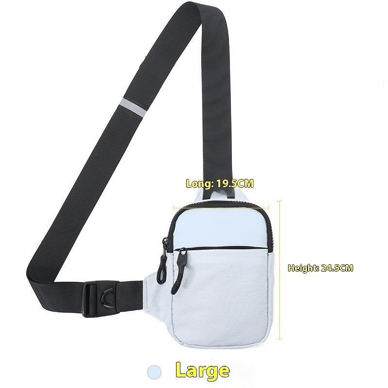 Crossbody Phone Bag Waist Bag Mini Fashion Shoulder Bag Waterproof Ultra Light Polyester For Daily Use