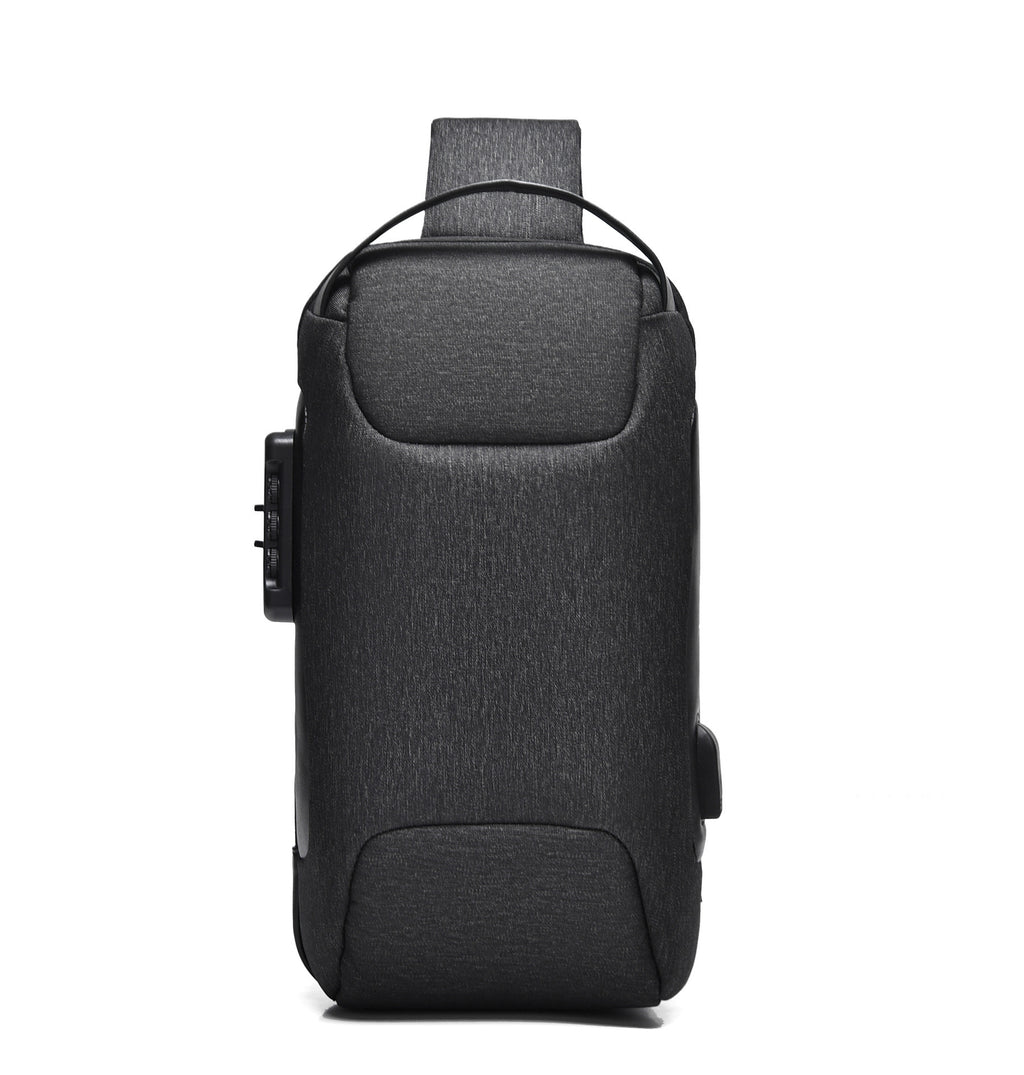 Motorcycle Chest Bag For Men Oxford Cloth Carbon Fiber 16 Inch Multiple Color Options