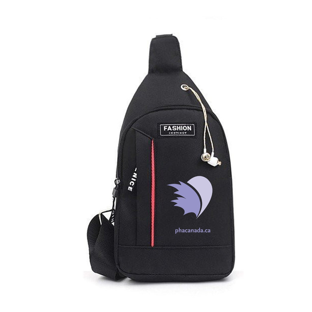 Customized Chest Bag Black With Custom Logo MOQ 275 Wholesale Travel Accessory For Everyday Use