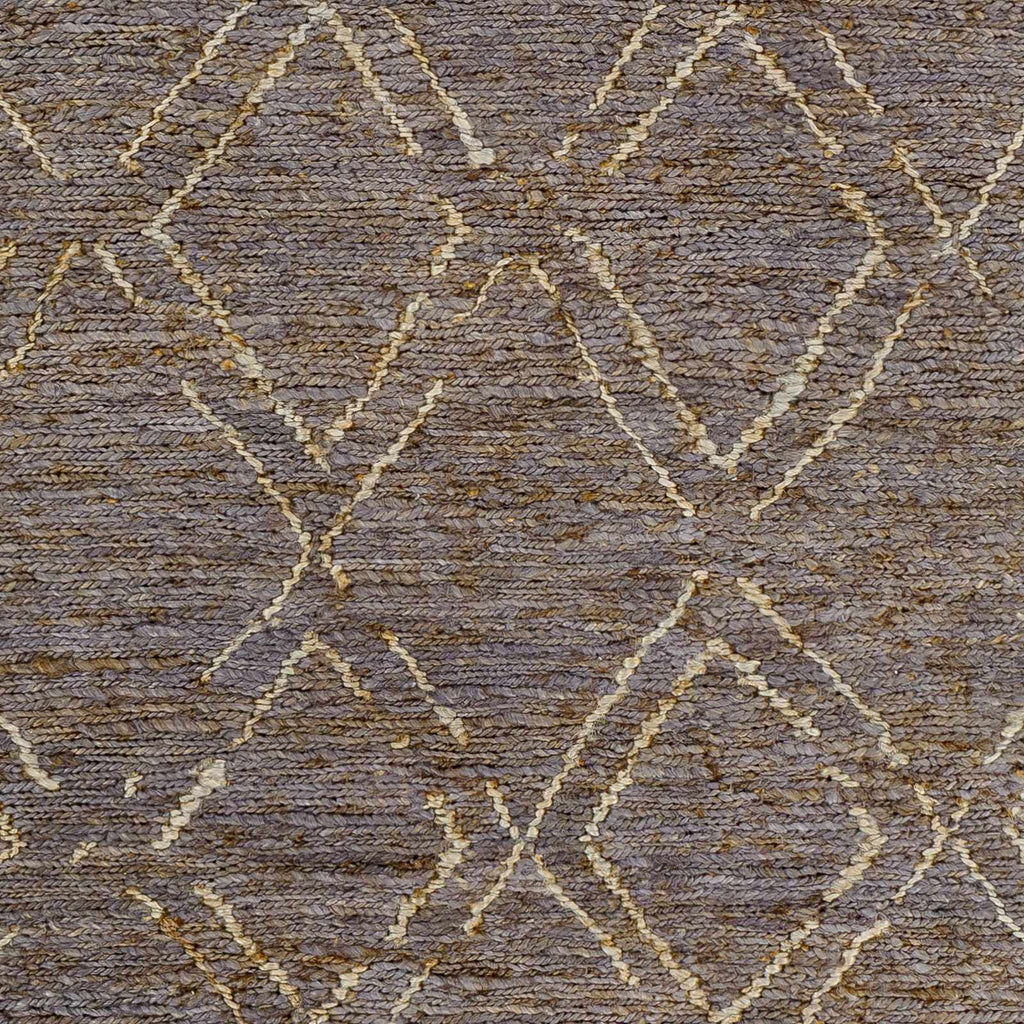 Ballyjamesduff Hand Woven Jute Area Rug – Natural Fiber, Beige & Charcoal