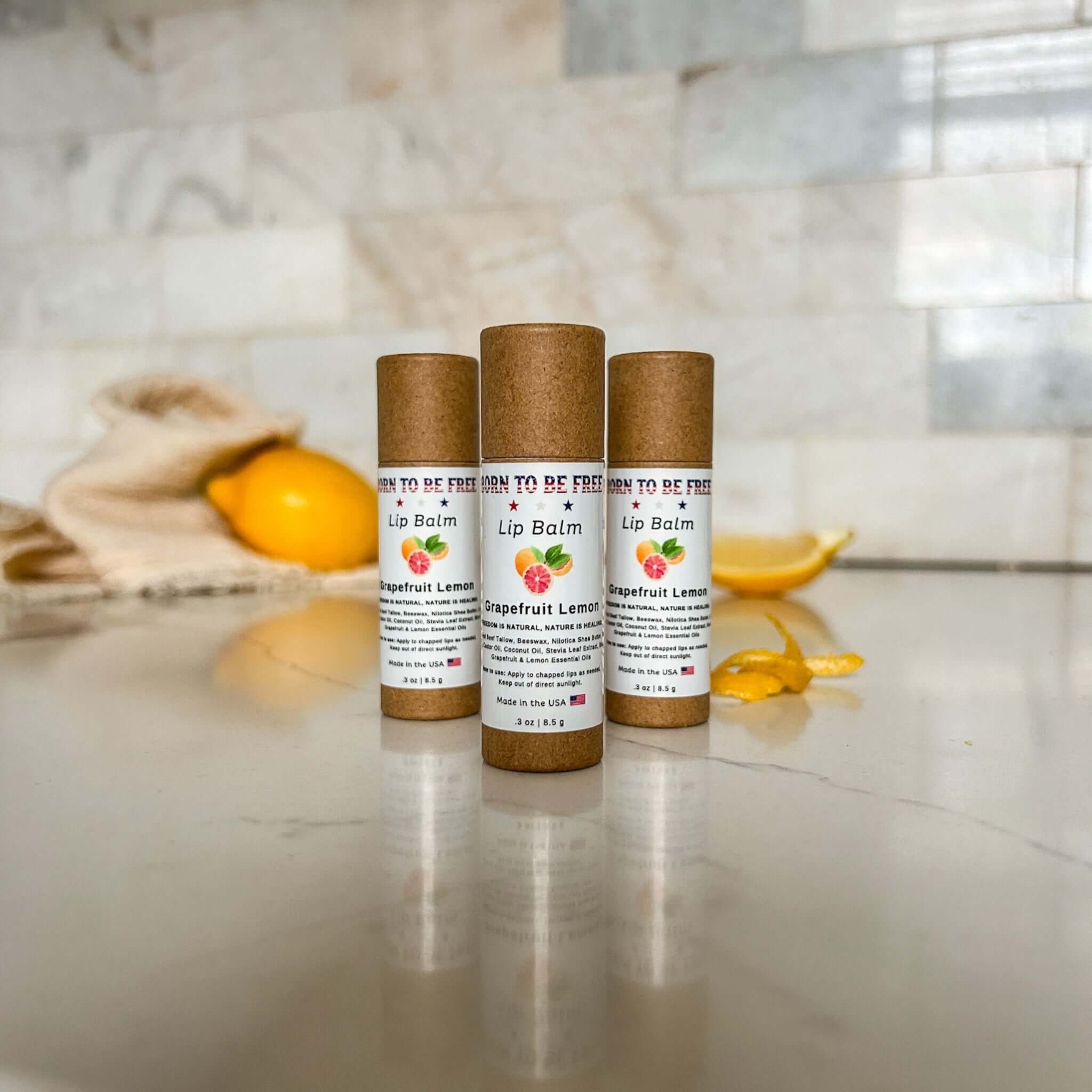 Grapefruit Lemon Lip Balm-1
