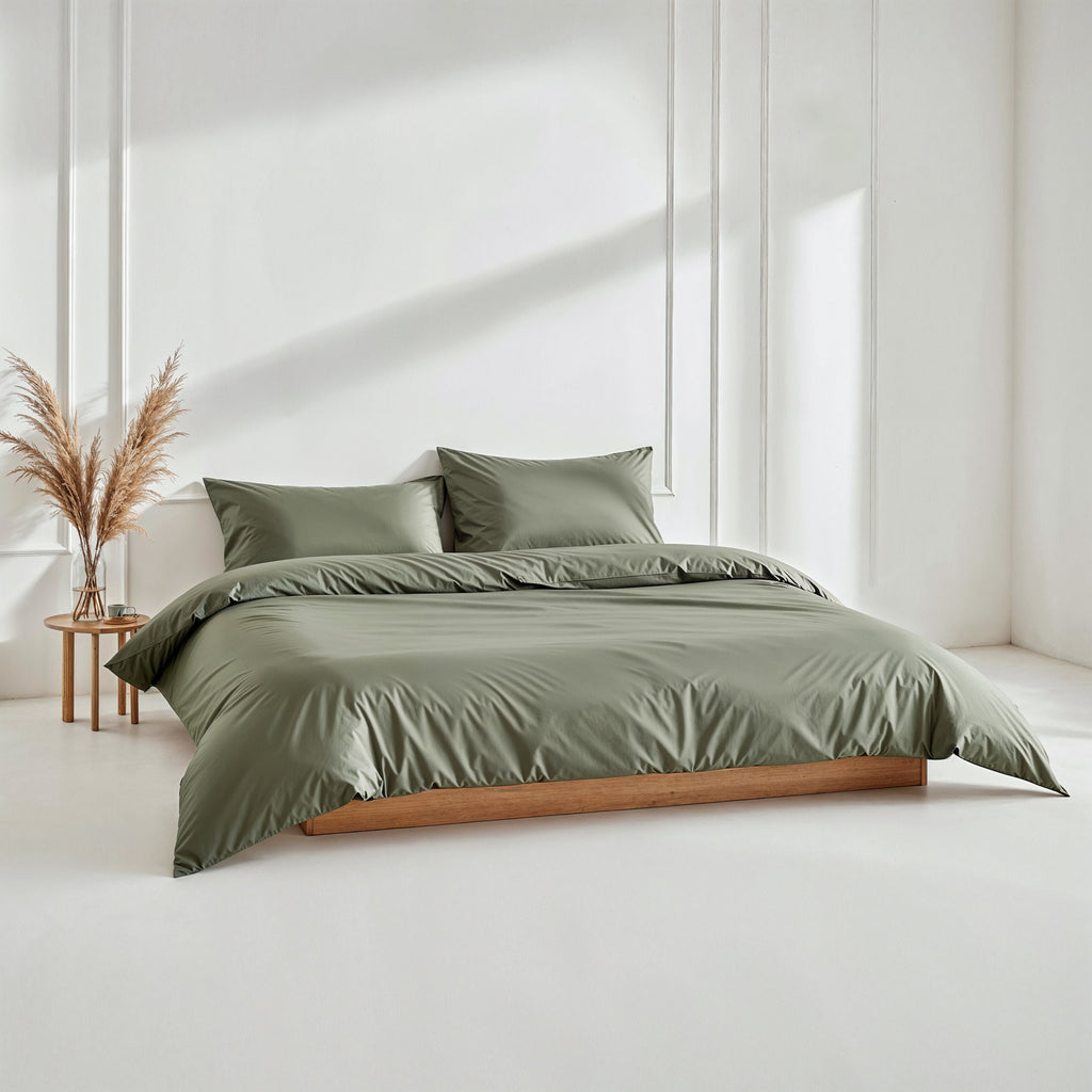 Parure de lit de luxe en satin de coton australien