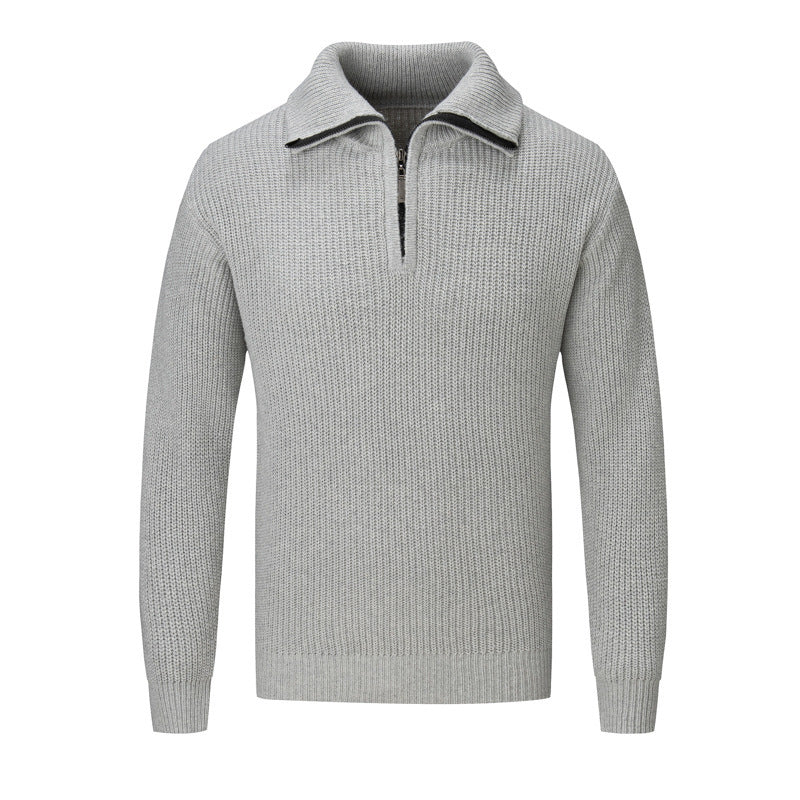 Men's Autumn And Winter Loose High-grade Solid Color