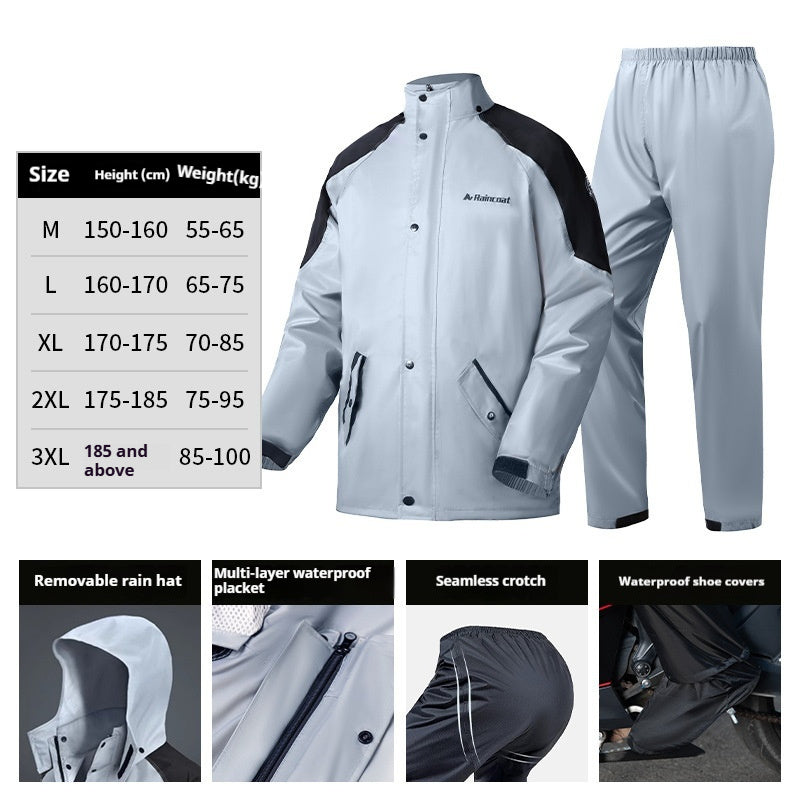 Men's Take-out Rider Adult Motorcycle Rainproof Riding Motorcycle Raincoat