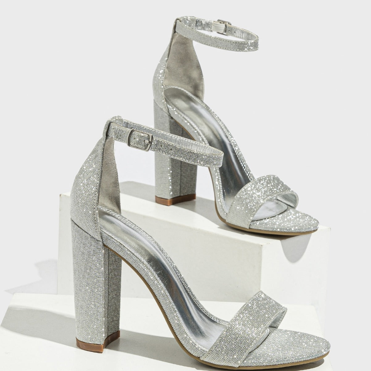European American Style Chunky Heel Sandals - Women's Classy High Heel Shoes
