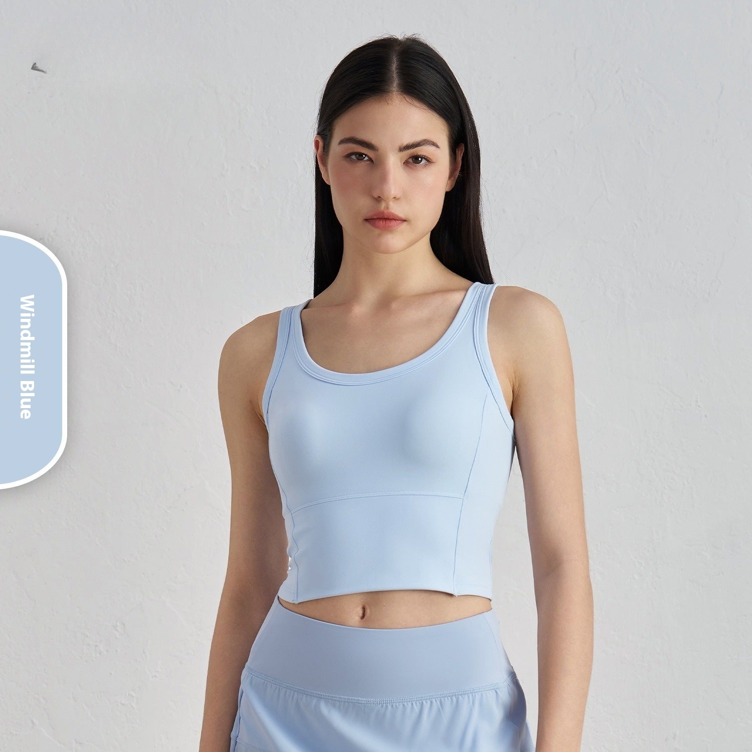 Yoga Summer Chest Pad Workout Bra For Young Women Breathable Nude Feel Fabric Back Vest