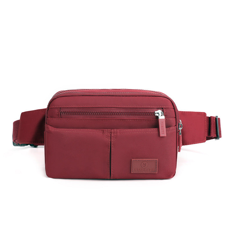 Unisex Nylon Waist Bag Multi Purpose Large Capacity For Men And Women Available In 8 Color Options
