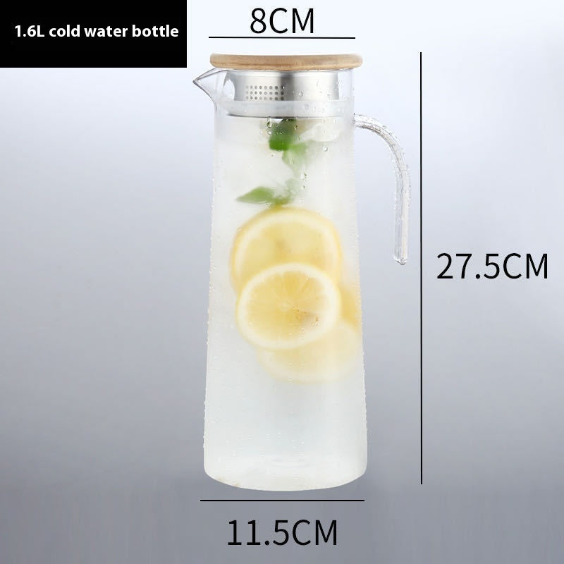 Transparent Acrylic Fruit Scented Cold Water Bottle - Modern Design