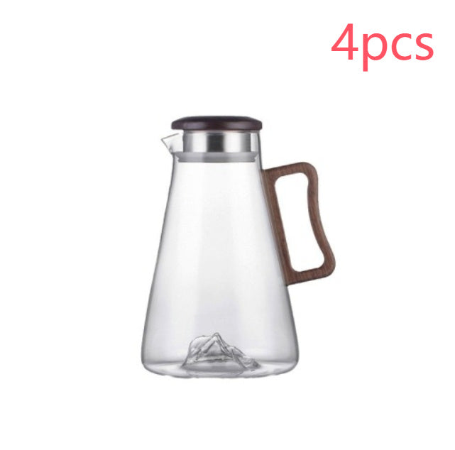 Household Borosilicate Glass Cold Water Bottle Large Capacity