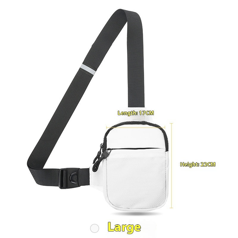 Crossbody Phone Bag Waist Bag Mini Fashion Shoulder Bag Waterproof Ultra Light Polyester For Daily Use