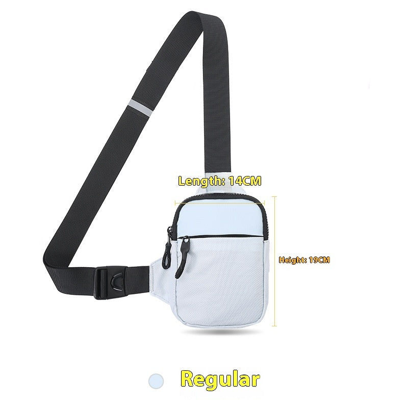 Crossbody Phone Bag Waist Bag Mini Fashion Shoulder Bag Waterproof Ultra Light Polyester For Daily Use