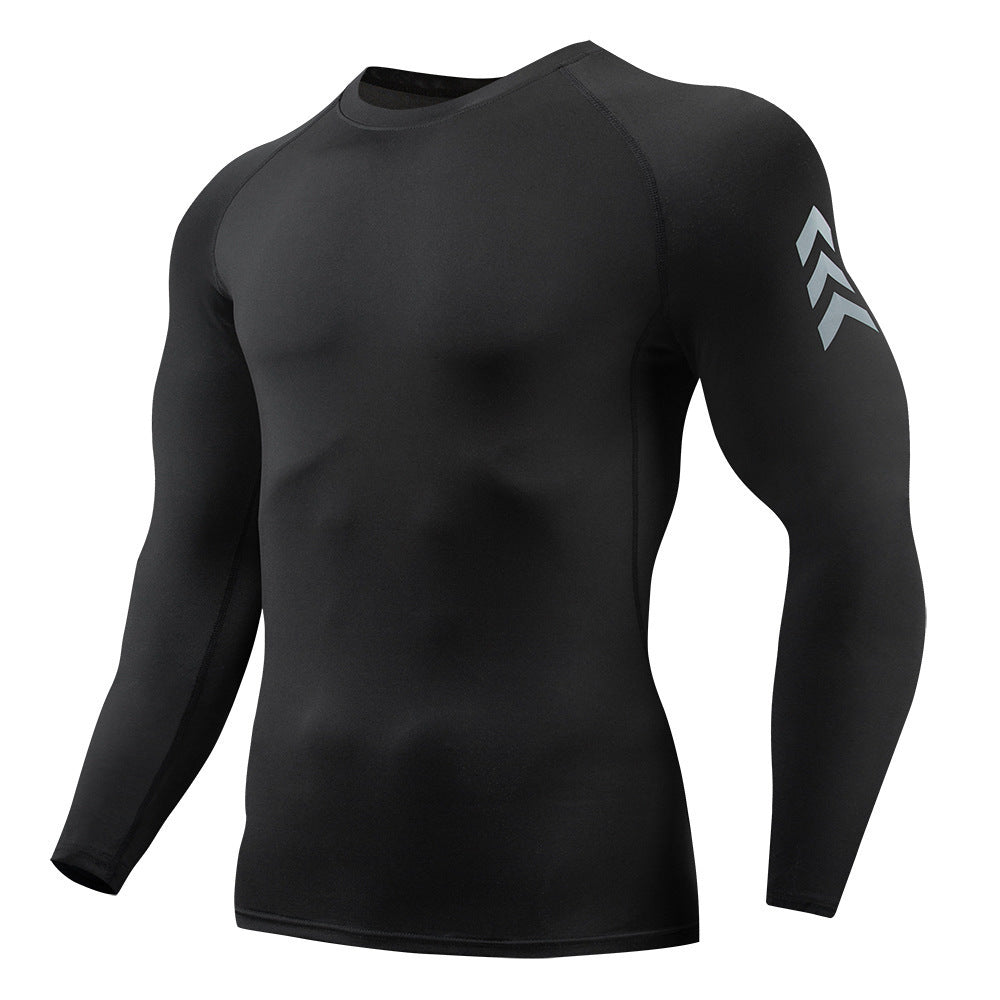 Men's Quick Dry Long Sleeve Sports Shirt For Workout And Fitness Training Moisture Wicking Athleisure