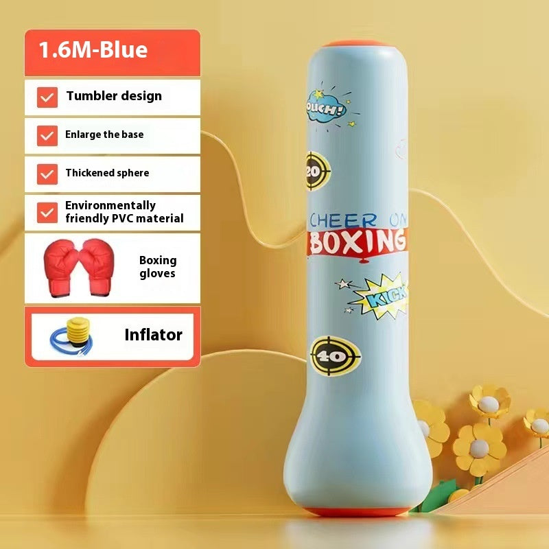 Children's Boxing Water Bag Inflatable Green Tumbler Water Injection