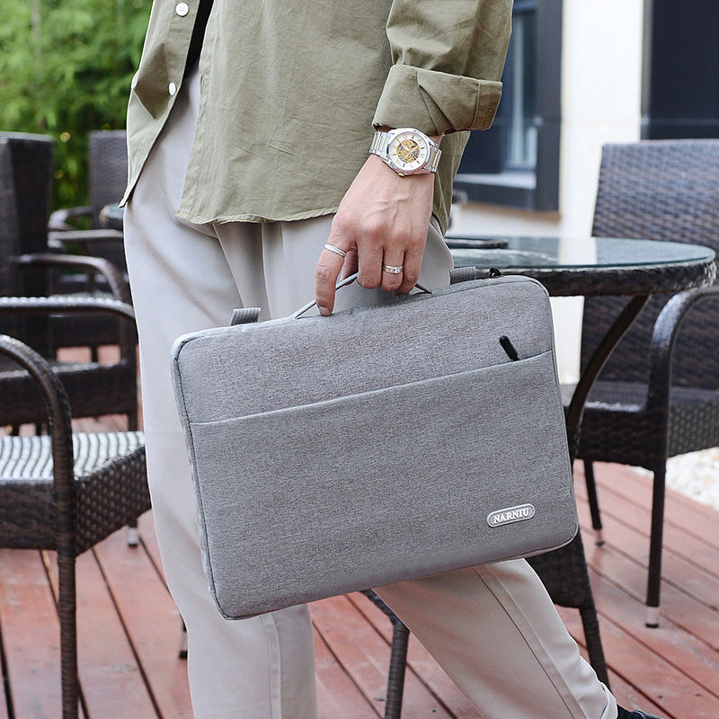 Fashion Light Liner Laptop Bag With Fluff Lining For 11 To 16 Inch Laptops Oxford Cloth Gray Pink Black Urban Simplicity